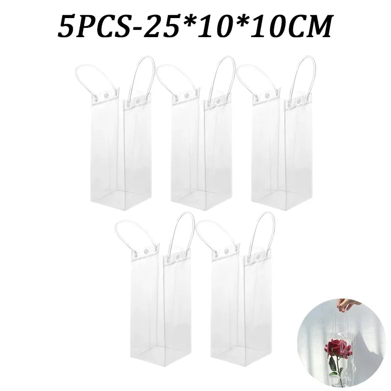 Clear PVC Gift Bags with Handles