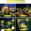 Luces de Jardín con Forma de Fuegos Artificiales con Energía Solar