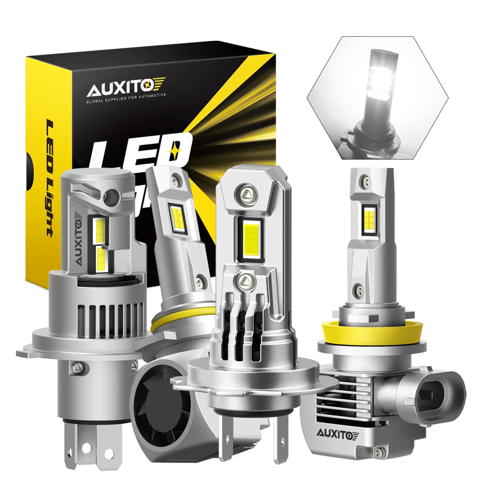 Ultra-Bright LED Headlight Bulbs (Pair) – 6000K White