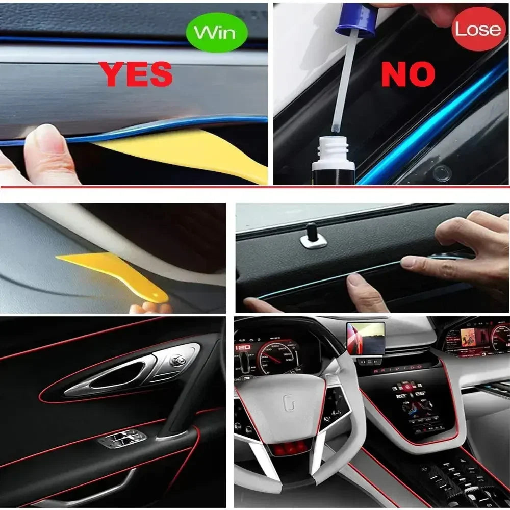Flexible USB LED Neon Strip Light for Car & Home