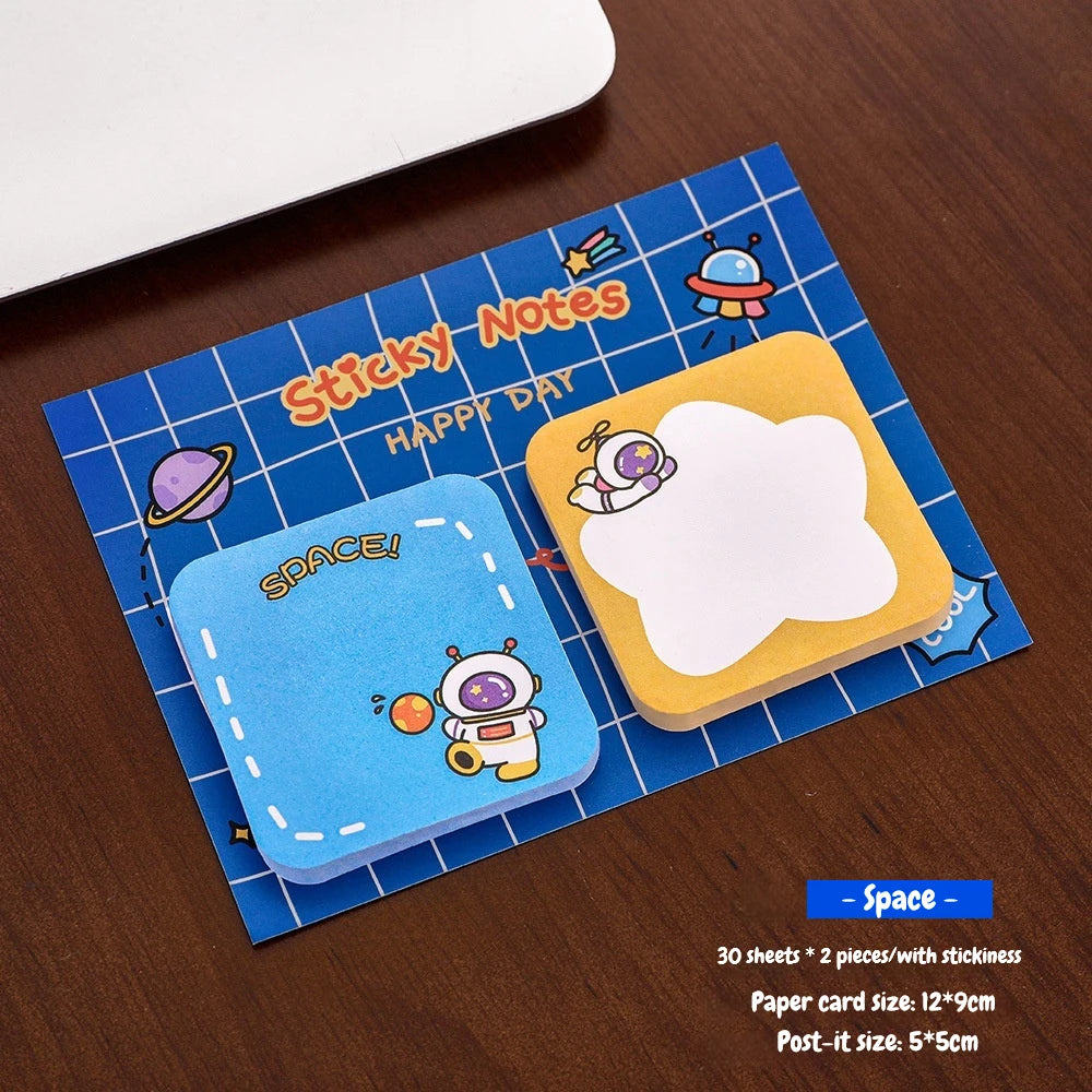 Kawaii Cartoon Animal Sticky Notes Set