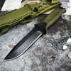 Full Tang Fixed Blade Knife with Ergonomic Rubber Handle