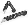 Folding Utility Knife 3-Pack with Quick-Change Blades and Belt Clip