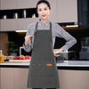 Canvas Cotton Cooking Apron with Adjustable Halter Neck and Large Pockets