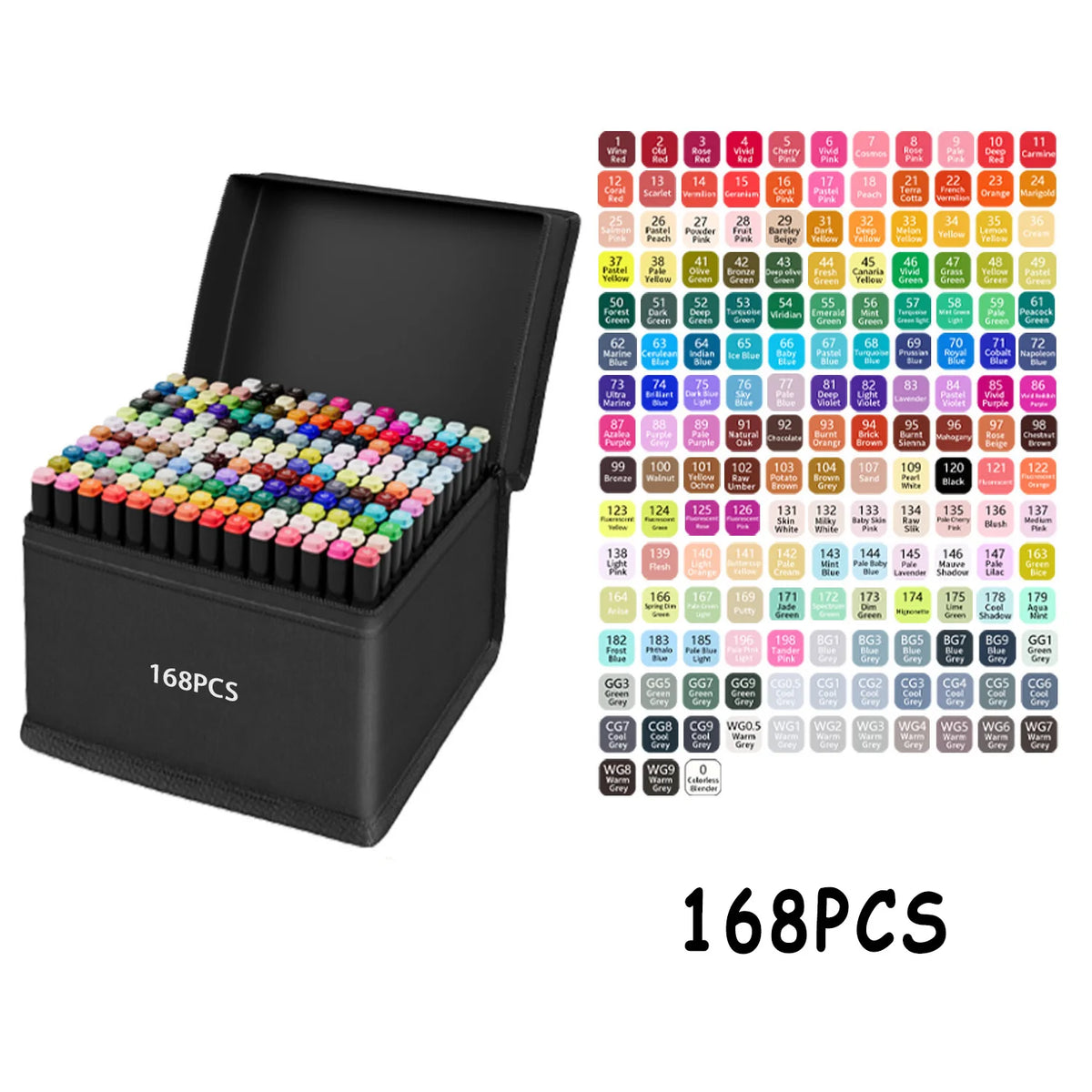 Professional Dual-Tip Art Markers Set for Drawing & Illustration