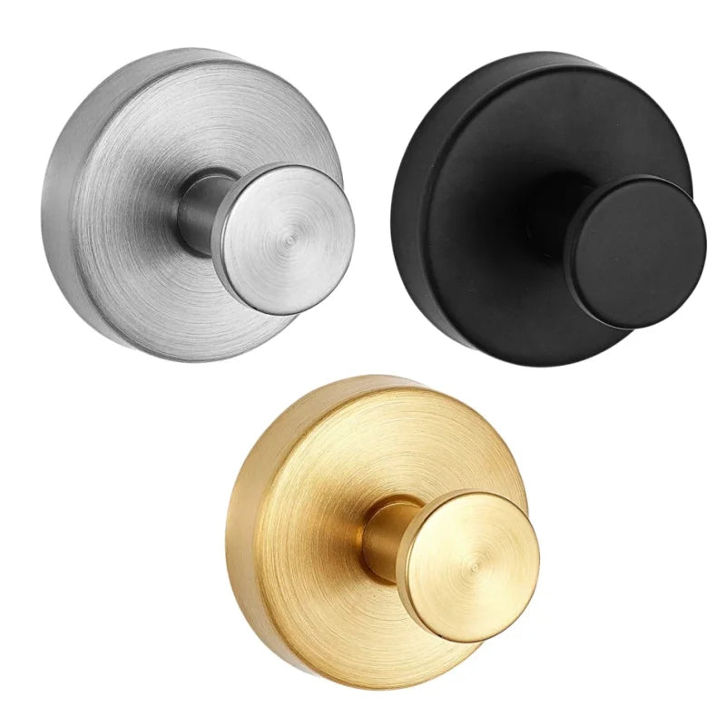 Stainless Steel Suction Cup Hooks - No-Drill Towel Holder