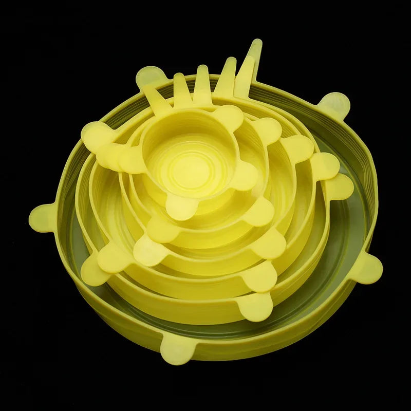 Reusable Silicone Stretch Lids (Set of 6)