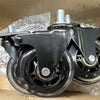 5-Pack 3-Inch Swivel Casters with Brakes and Threaded Stems