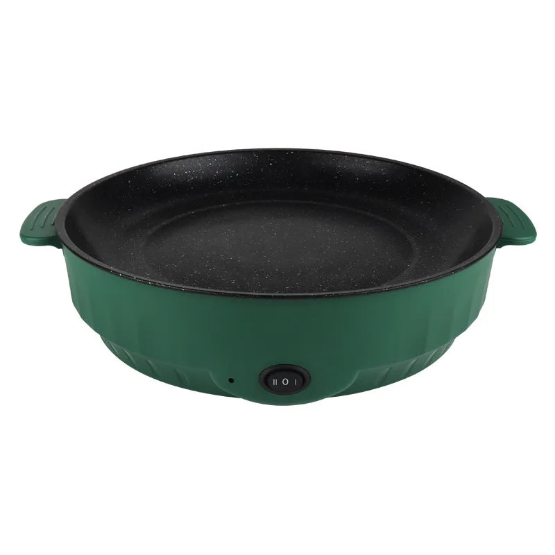 Electric Non-Stick Frying Pan with Adjustable Heat