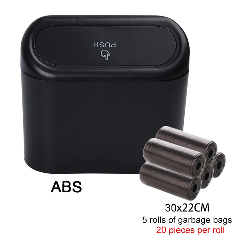 Vehicle Interior Trash Can Organizer