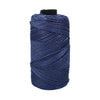 Spool of dark blue ice cotton silk thread for knitting and crochet