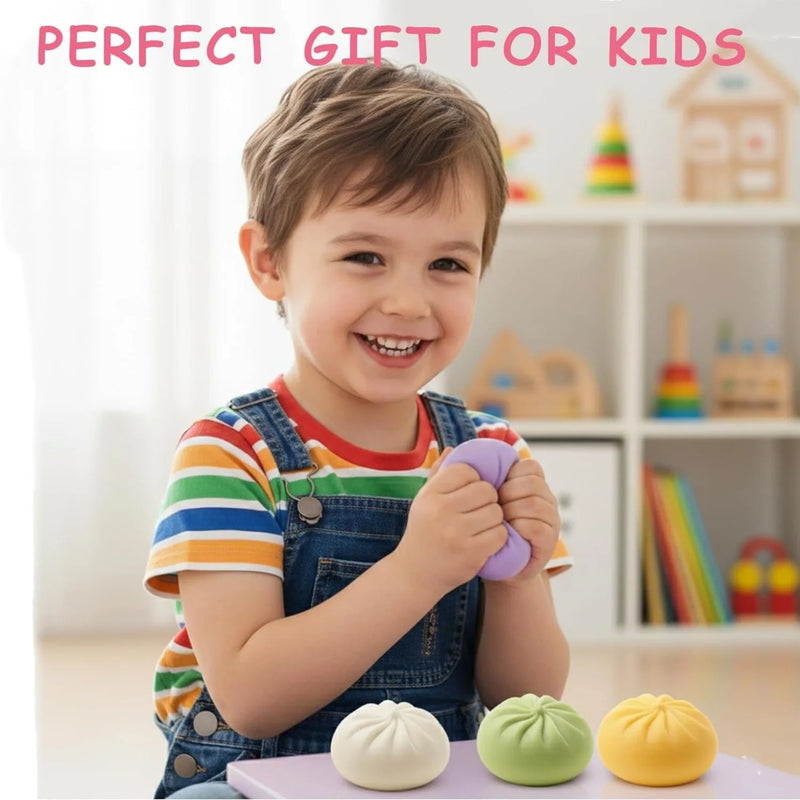 Jumbo-Dumpling-Squishy-Spielzeug mit Dampfgarer