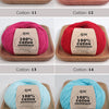 100% Organic Cotton Yarn for Knitting and Crocheting (2-Pack)