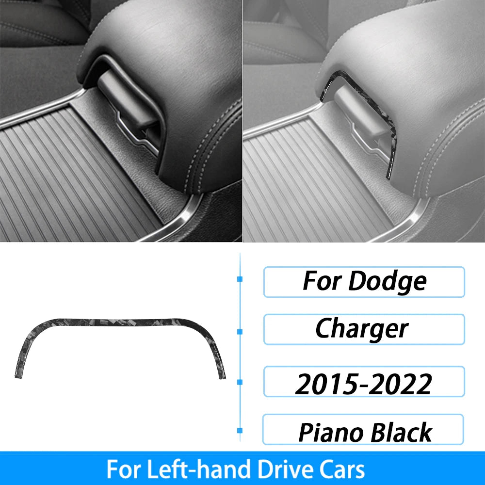 Compteur de vitesse et garniture d'aération en fibre de carbone forgée pour une Dodge Charger 2015-2022