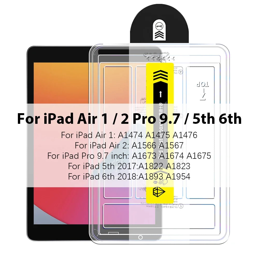 Premium Tempered Glass Screen Protector for iPad (Multiple Models)