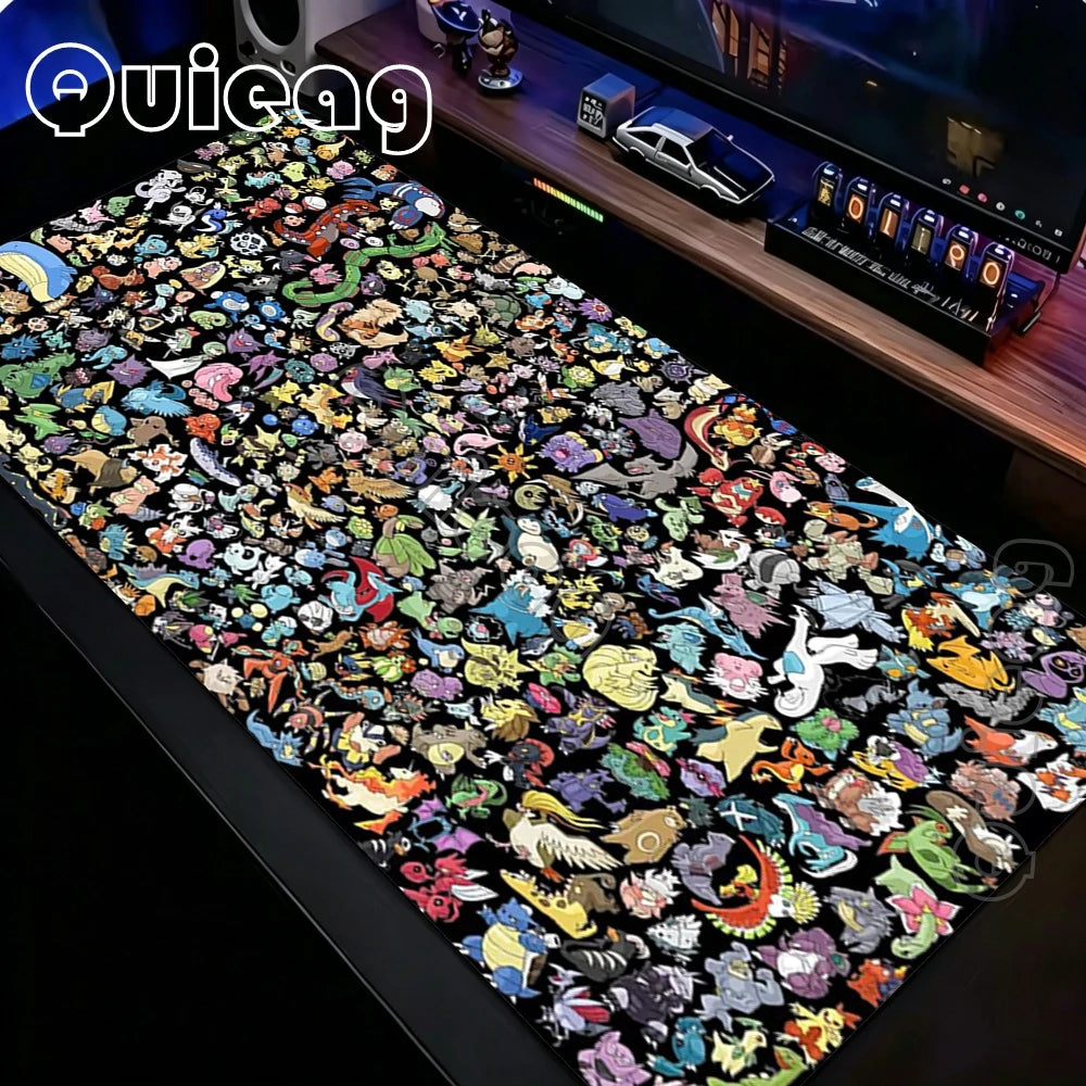 Extra-Large Anime Mouse Pad with Non-Slip Rubber Base