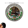 Mexico Flag Eagle 3D Embroidery Patch with Hook-and-Loop Backing