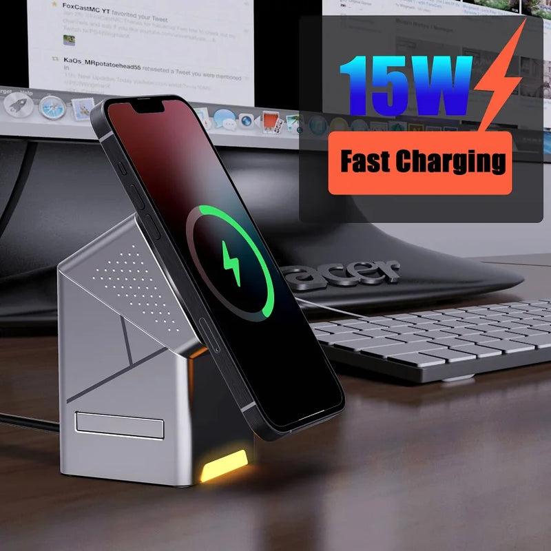 Support de charge sans fil magnétique 3-en-1