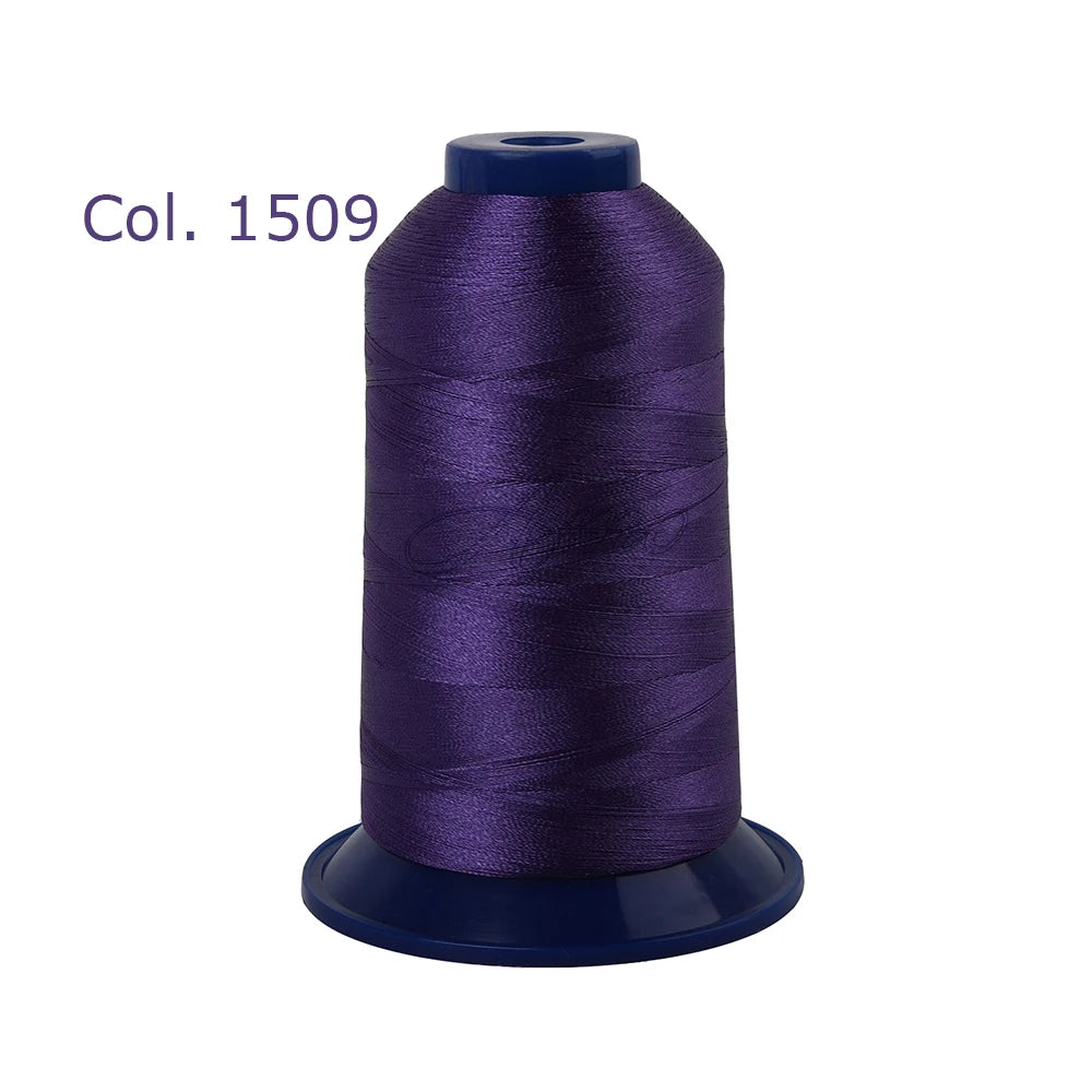 High-Tenacity Polyester Embroidery Thread (120D/2, 40wt) for Home & Industrial Machines