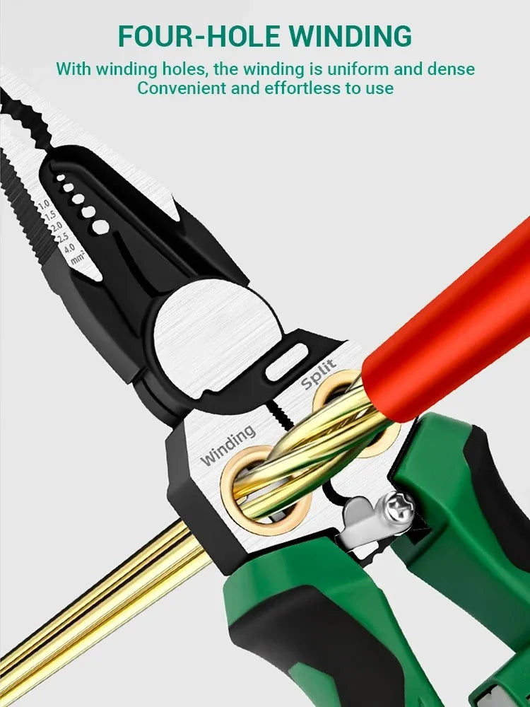 8-in-1 Multifunctional Voltage Tester and Wire Stripping Pliers