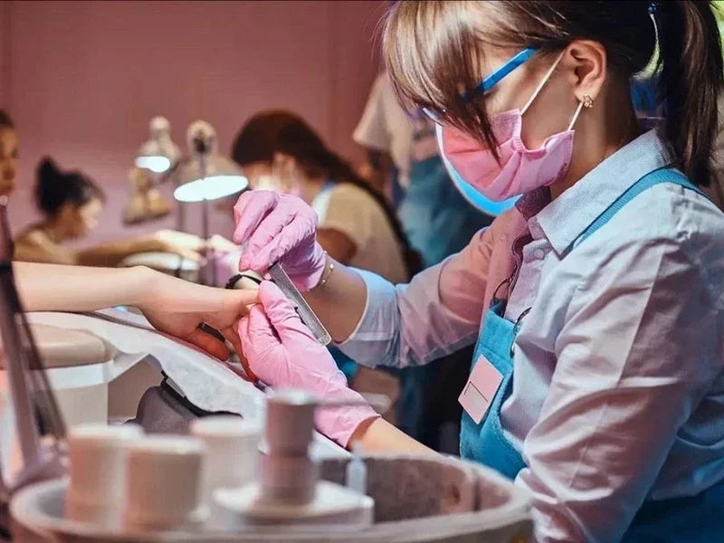 Pink Nitrile Disposable Gloves, Powder-Free