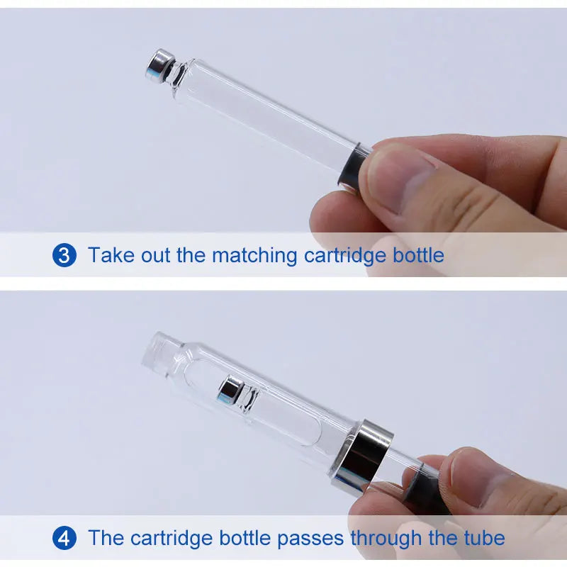 Reusable Metal Injection Pen - Adjustable Dosage 0-60 IU with Carrying Case