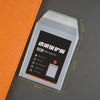 A clear magnetic card protector sleeve with dimensions 80mm by 103mm is shown on a dark surface.