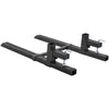 Black heavy duty clamp-on pallet forks for tractor and skid steer