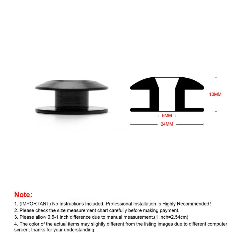 Aluminum Quick Release Fastener Kit for Car Bumpers & Hatch Lids