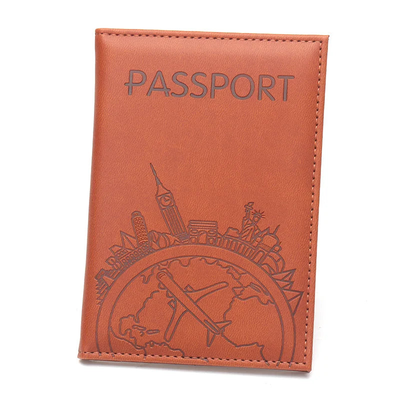 Porte-passeport en cuir élégant
