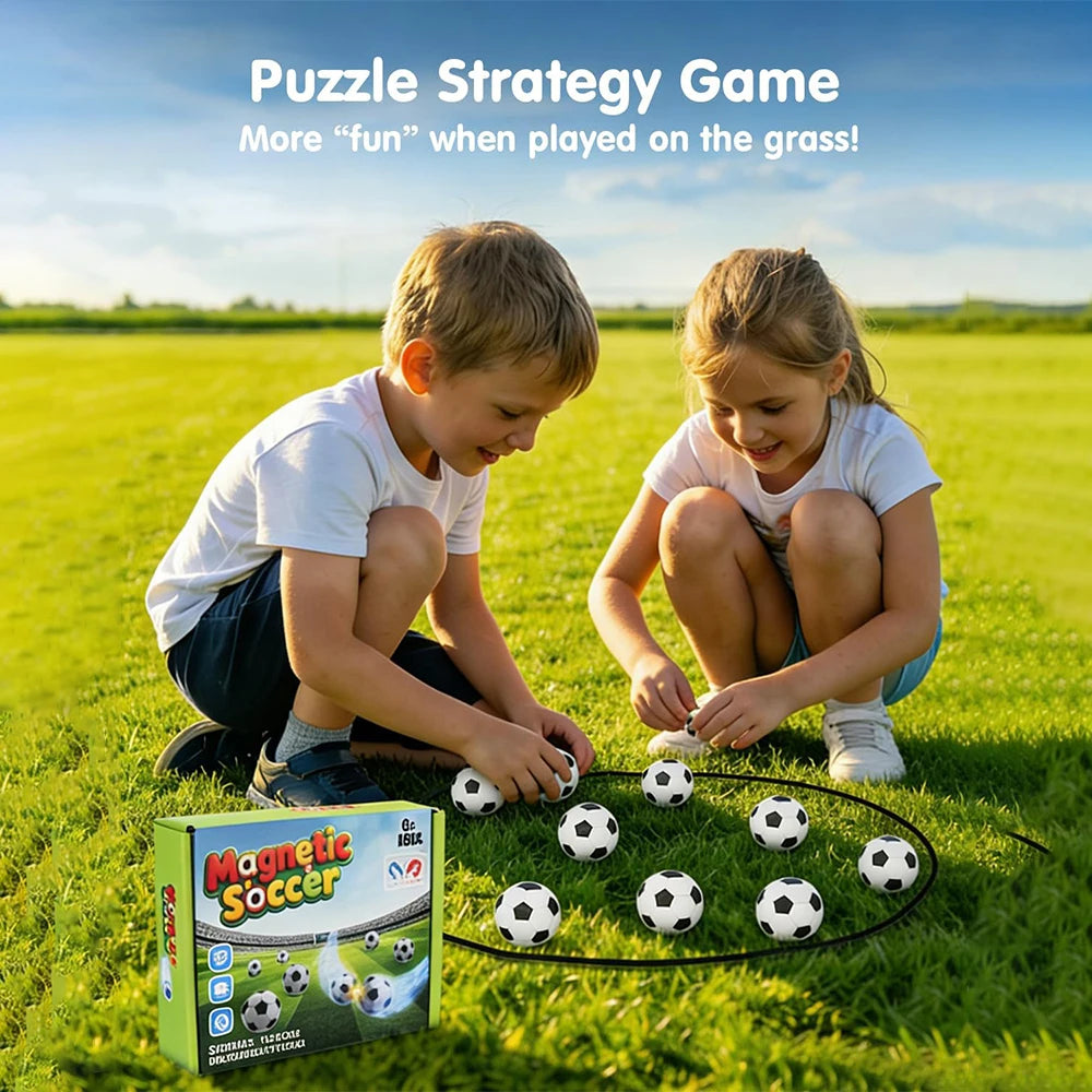 Magnetic Football Game Set with 20 Balls – Portable Strategy Board Game for Kids & Adults