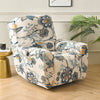 Printed Recliner Cover with Side Pocket — 4-Piece Set