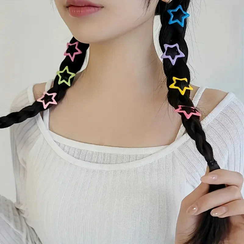 Star-Shaped Alloy Hair Clips