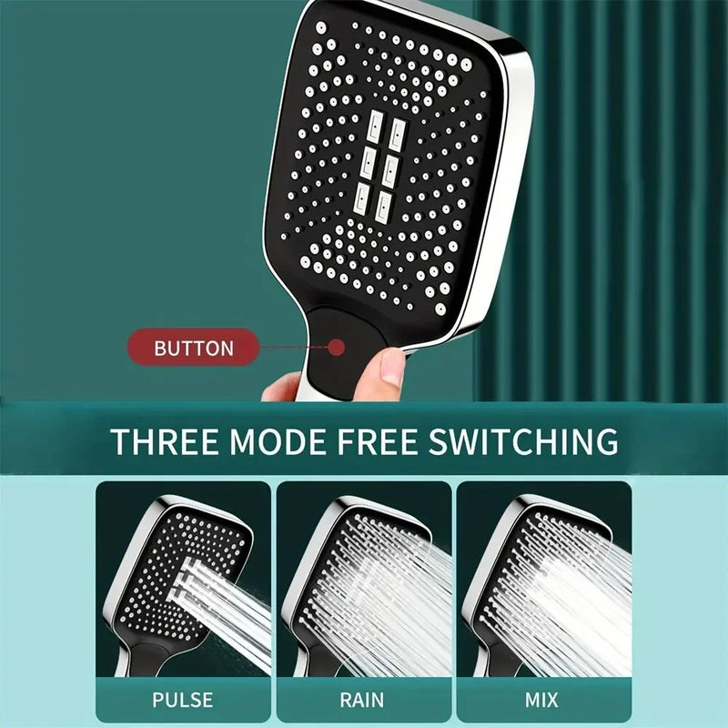 3-Mode Adjustable Handheld Shower Head