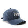 Vintage Washed New York Embroidery Snapback Hat