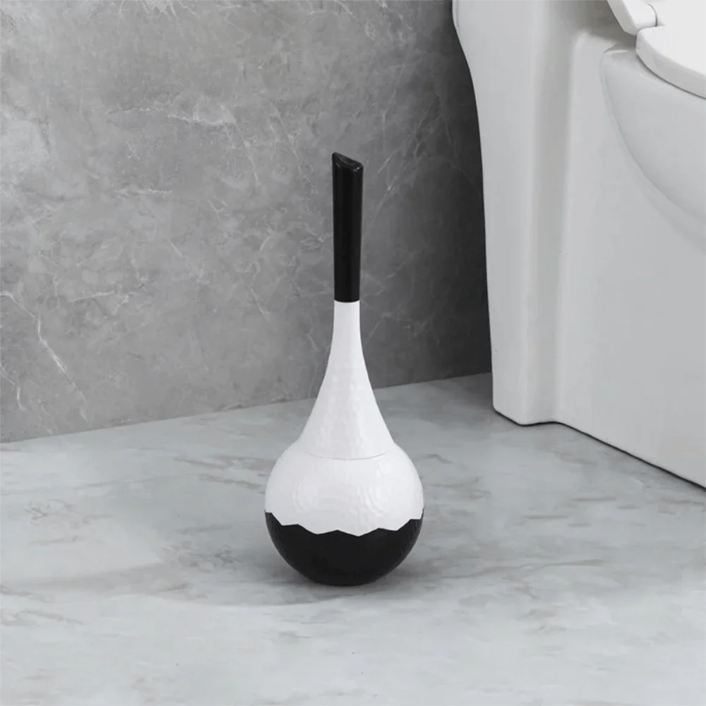 Elegant Toilet Brush with Holder and Long Handle