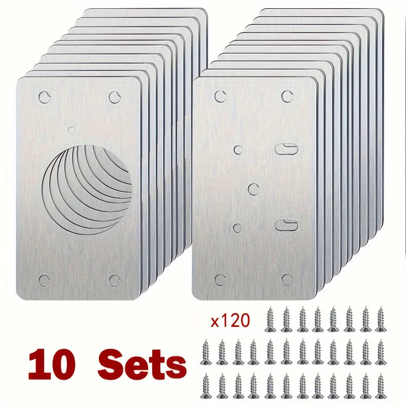 Stainless Steel Cabinet Hinge Repair Plate