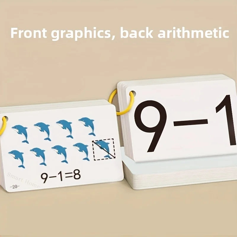 Arithmetic Practice Cards for Kids - Addition, Subtraction, Multiplication, and Division