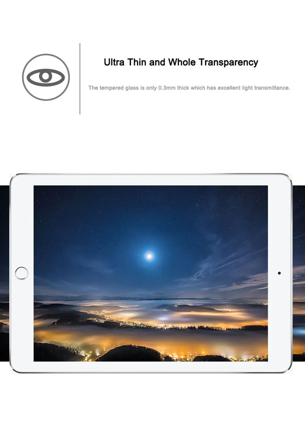 HD Tempered Glass Screen Protector for iPad (2-Pack)