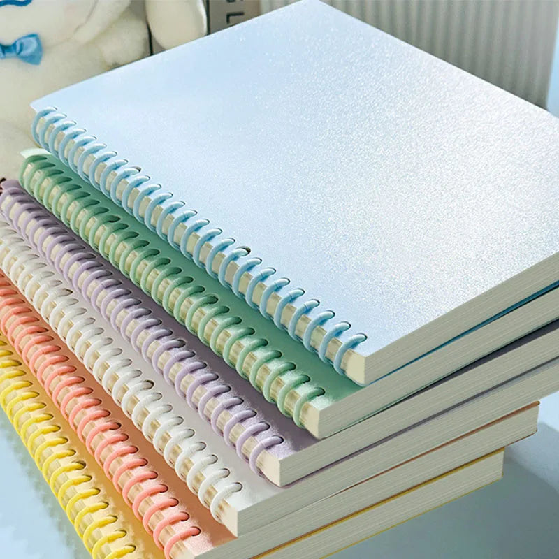 Macaron Detachable Spiral Notebook – 60 Sheets, A4/A5/B5