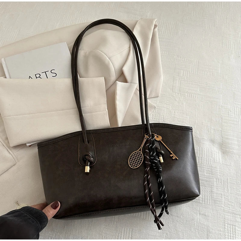 Retro Tote Bag - Large Capacity Casual Shoulder Bag