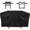 Weatherproof Polyester Grill Cover for Hooded Grills with Side Shelves
