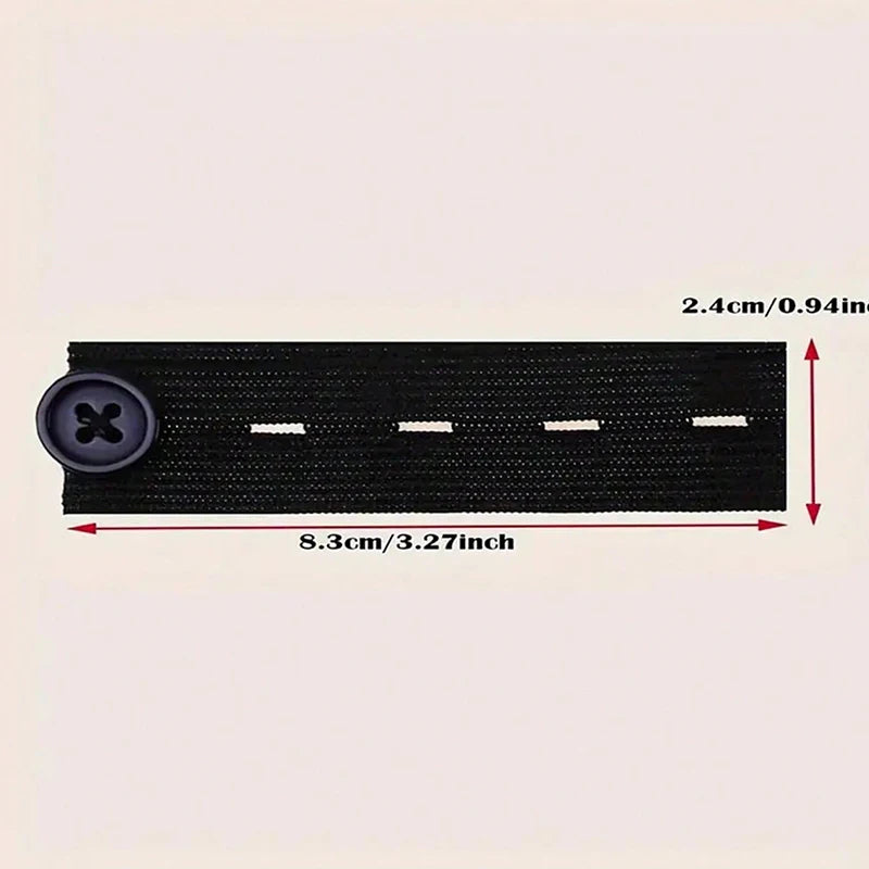 Elastic Waist Extender with Adjustable Button