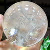 Natural Clear White Crystal Quartz Sphere