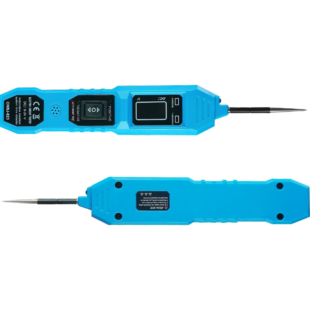 Automotive Circuit Tester with Digital Voltage Display and LED Probe