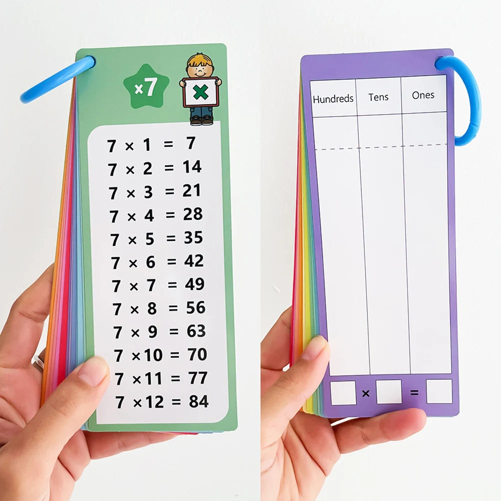 Self-Check Multiplication Flash Cards with Pens