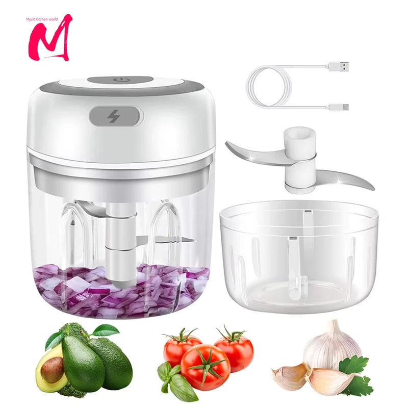 Portable USB Rechargeable Electric Food Chopper