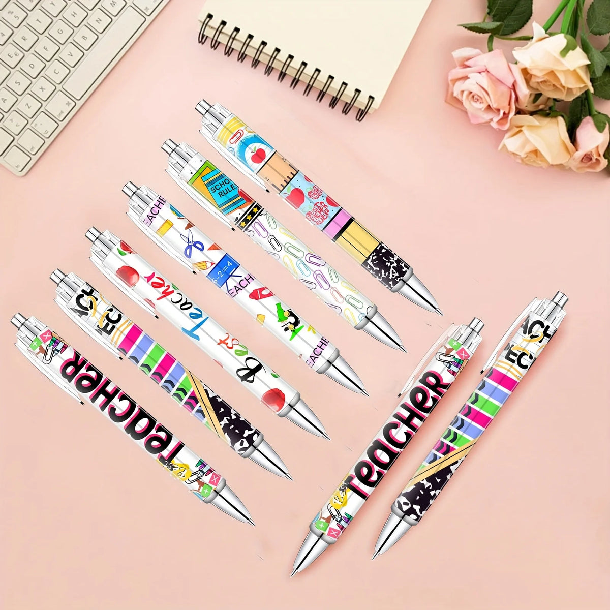 Teacher's Appreciation Ballpoint Pens (Set of 6, 12, or 18)