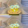 Tulpen-LED-Nachtlicht mit Glaskuppel