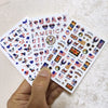 Patriotic American Flag Nail Art Stickers